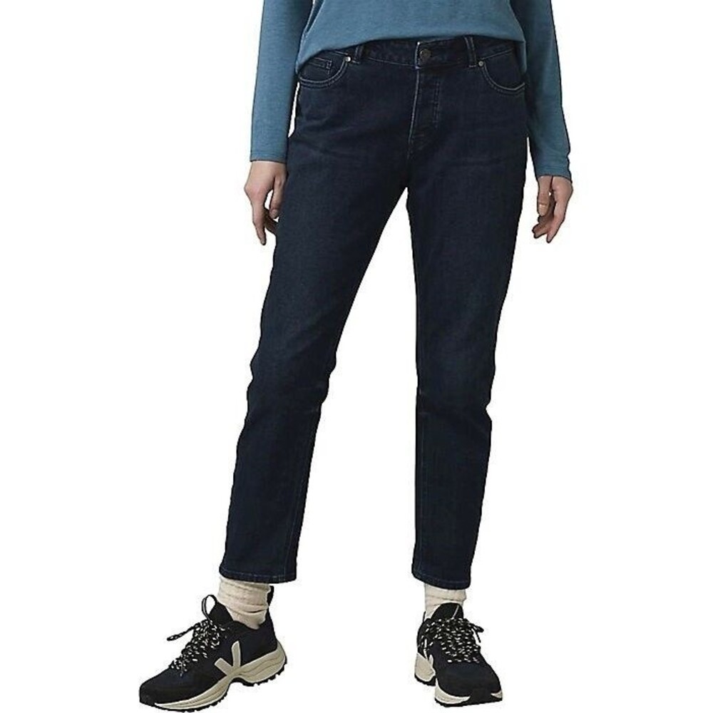 Prana Women's Size 0/25  Rinse Wash Buxton Boyfriend Fit Denim Jeans